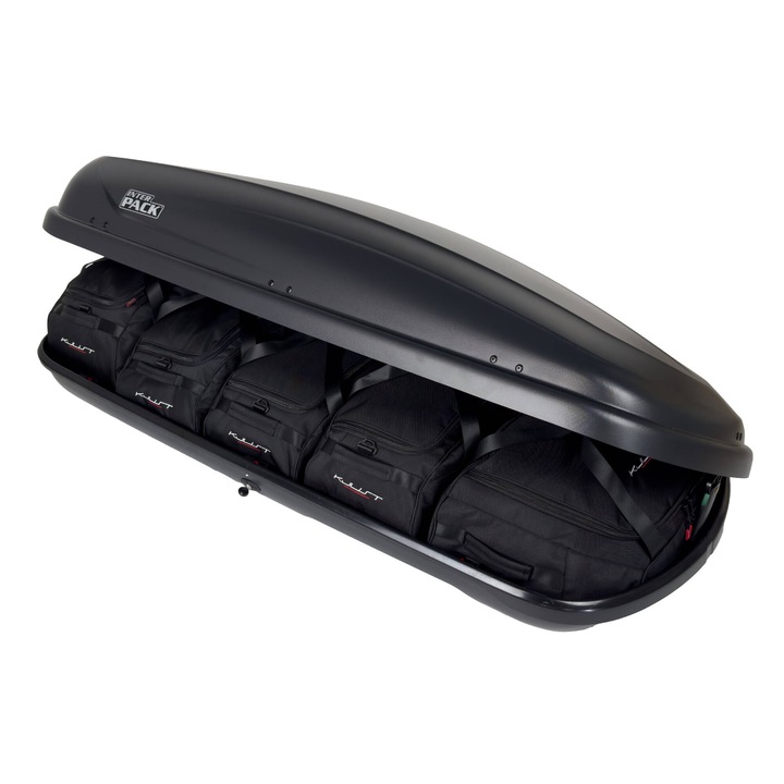 Set 5 Genti KJUST pentru Cutie Portbagaj, Rezistente la Apa, Material Durabil, Negru