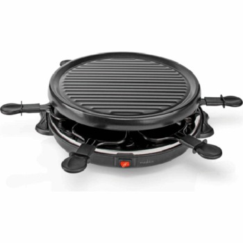 Gratar electric Nedis Rotund FCRA210FBK6 Negru