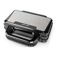 Sandwich-maker, Nedis, KASG100FBK, 900 W, Negru