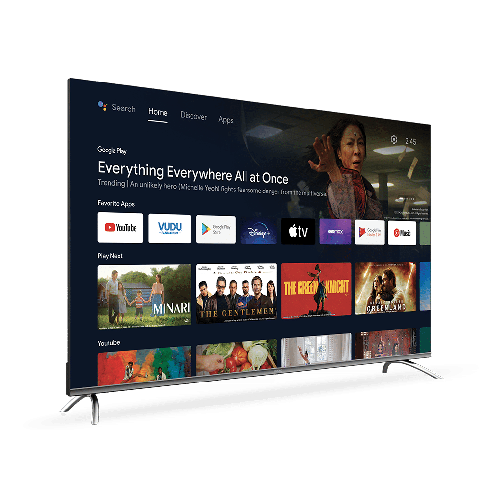 Televizor smart STRONG SRT55UD7553, Android 4K UHD, 139 cm, Clasa G