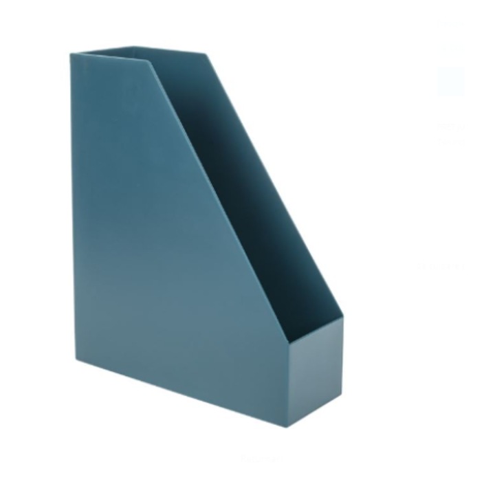 Suport documente BURRAQ, plastic, petrol, 26.5x9.6x32cm