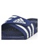 Slapi barbati adidas Adissage, bleumarin, material sintetic, cu parte superioara reglabila, brant cu adancituri de masaj, 50 EU