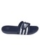Slapi barbati adidas Adissage, bleumarin, material sintetic, cu parte superioara reglabila, brant cu adancituri de masaj, 50 EU
