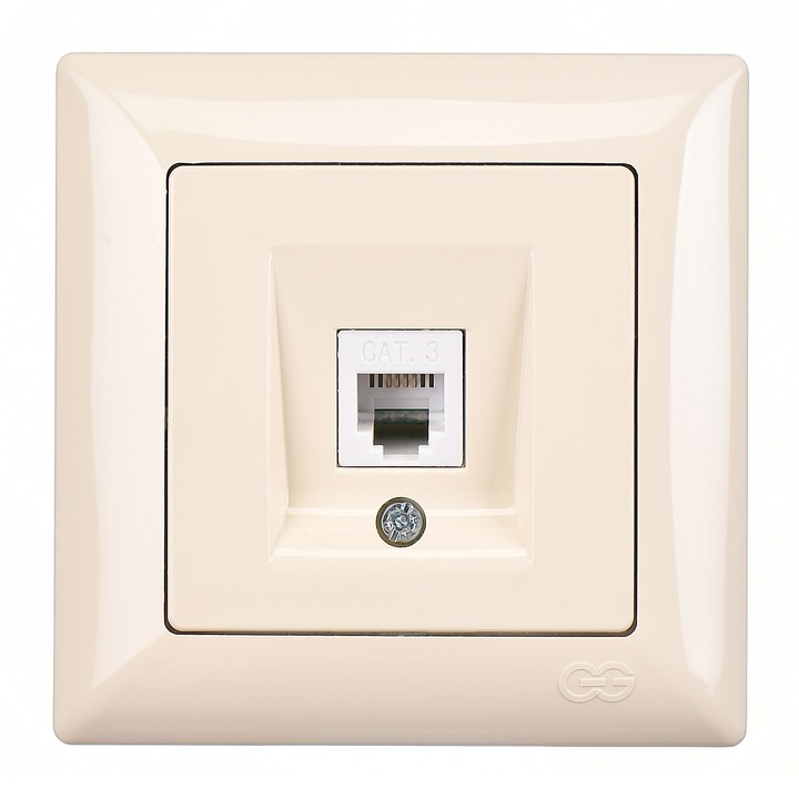 Priza telefon crem Visage