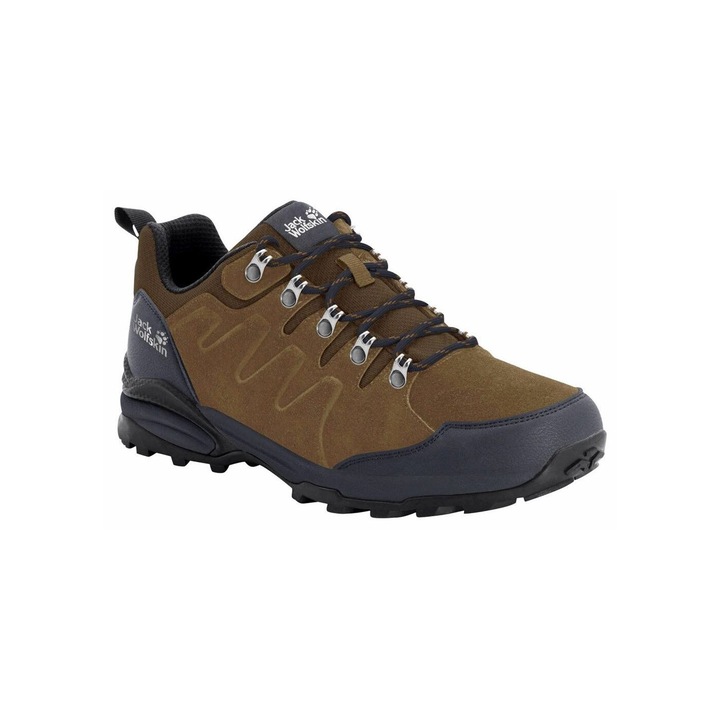 Pantofi trekking Jack Wolfskin Refugio Texapore, Sintetic, Maro, Maro, 44