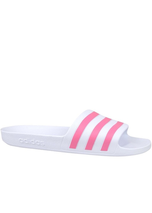 Papuci sport dama, Adidas, Sintetic, Alb/Roz, Alb/Roz