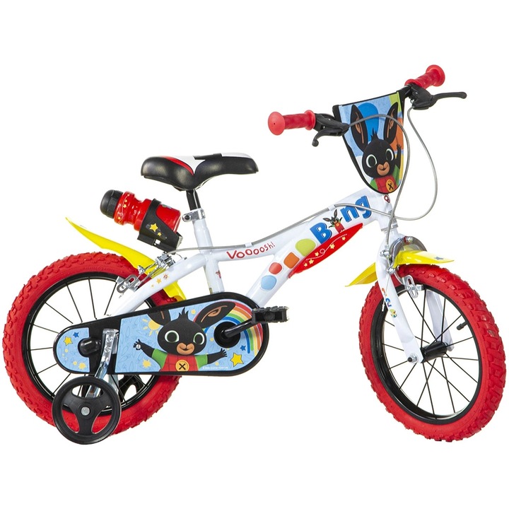 Bicicleta copii Dino Bikes 14" Bing alb