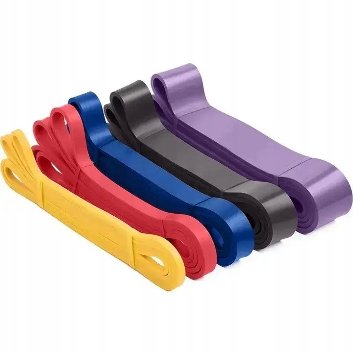 Set de 5 cauciucuri de exercitii de fitness Rezistenta cauciucului Sport