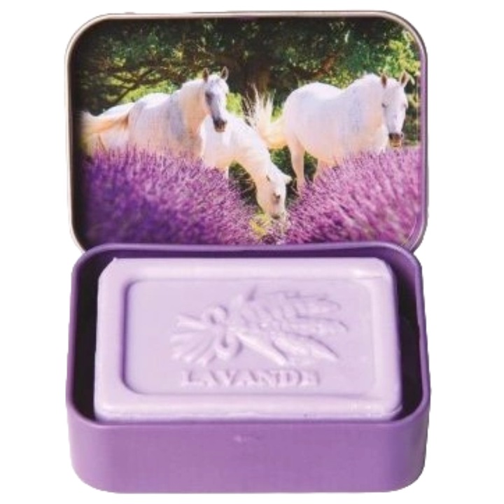Marseille szappan dobozban, Esprit Provence - Lavender and horseradish, 60g