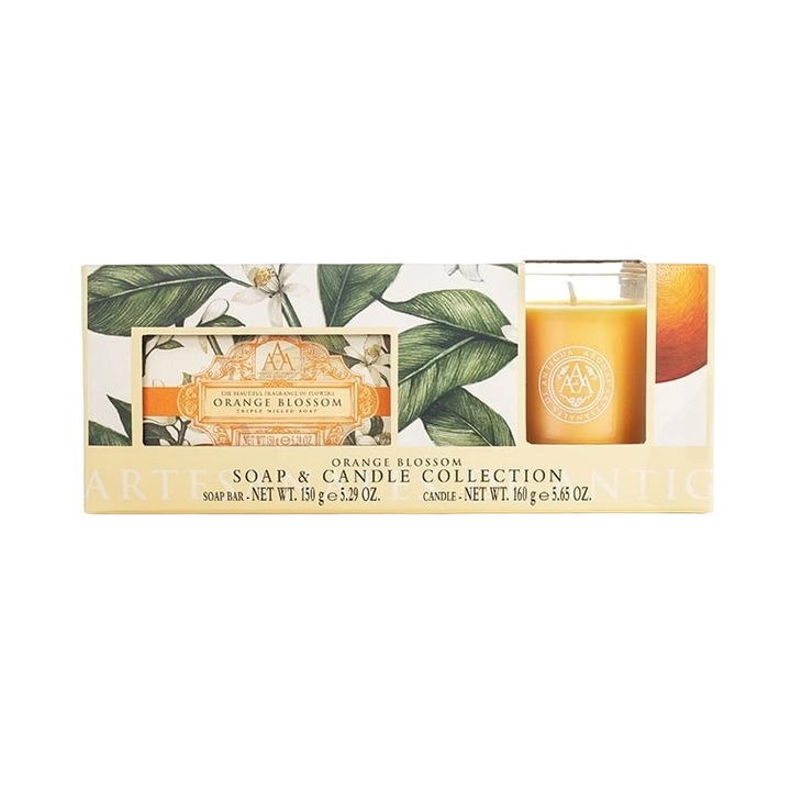 Szappan 150g, illatos gyertya 160g-os kiszerelésben, SOMERSET - Narancsvirág