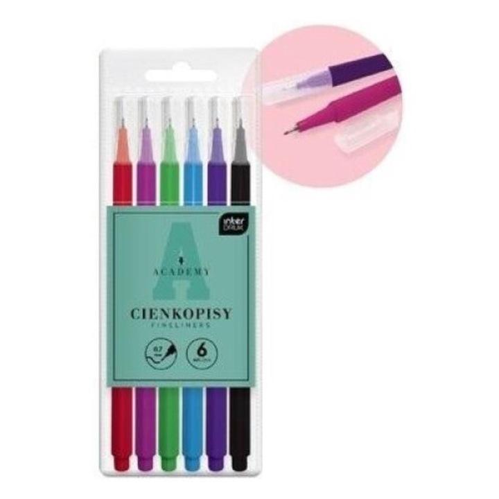 Set 6 carioci, Interdruk, Multicolor, 74x177 mm