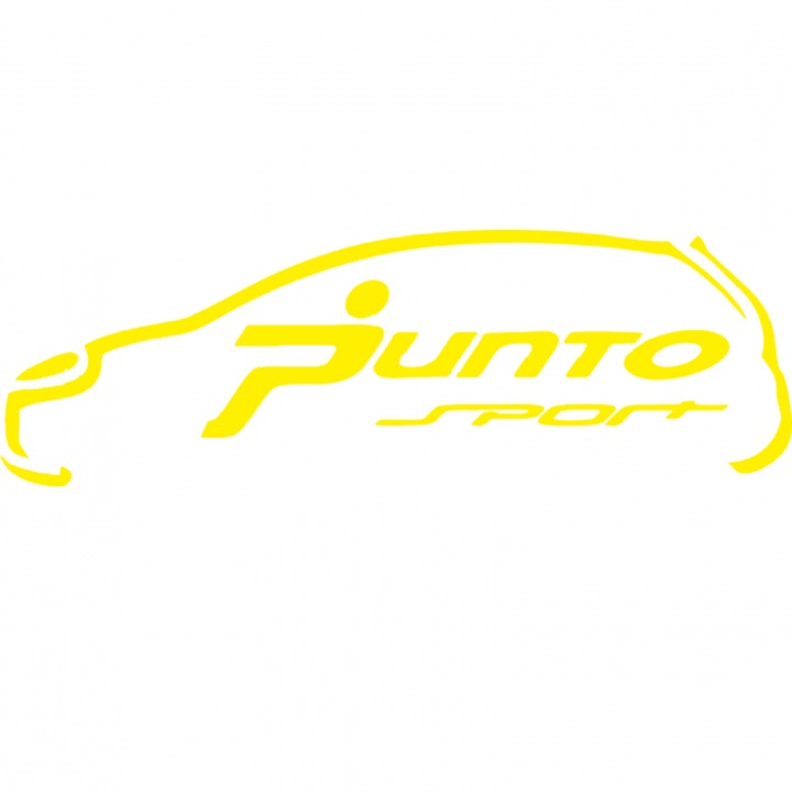 Autómatrica 20cm Fiat Punto Sport sárga