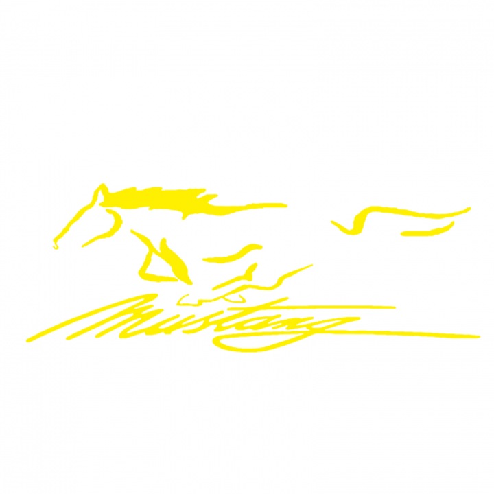 Autómatrica 20cm Ford Mustang Signature sárga