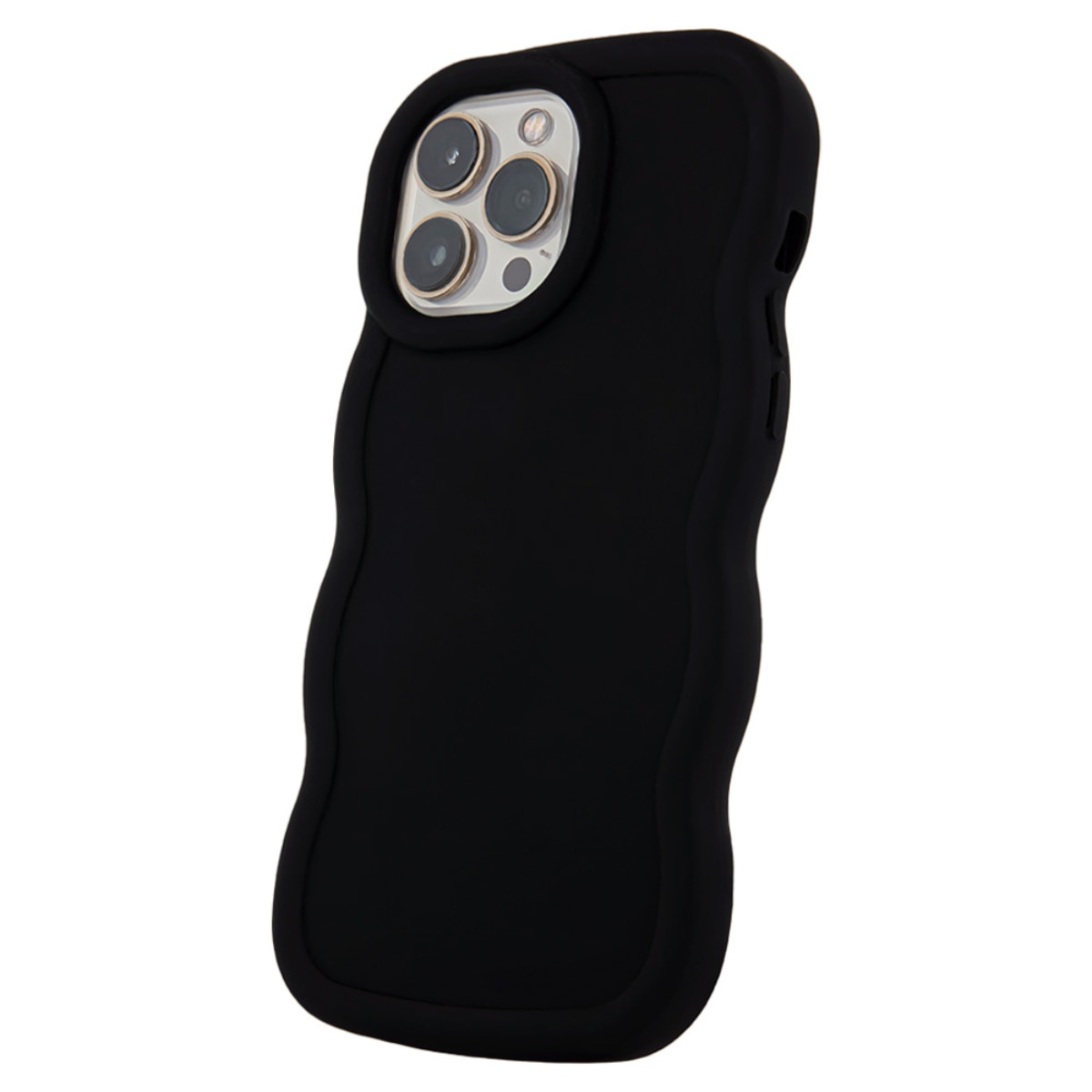 Husa spate Candy pentru protectie Xiaomi Redmi 13C 4G / 13C 5G, din TPU mat cu margini ondulate, neagra Negru Carcasa