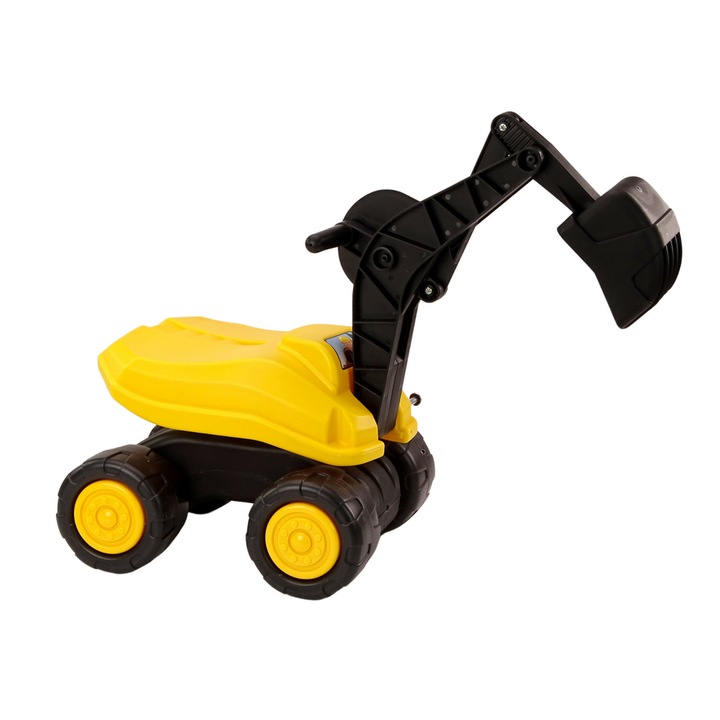 Jucarie LEAN TOYS, rotatie 360°, galben, 72x52x30cm