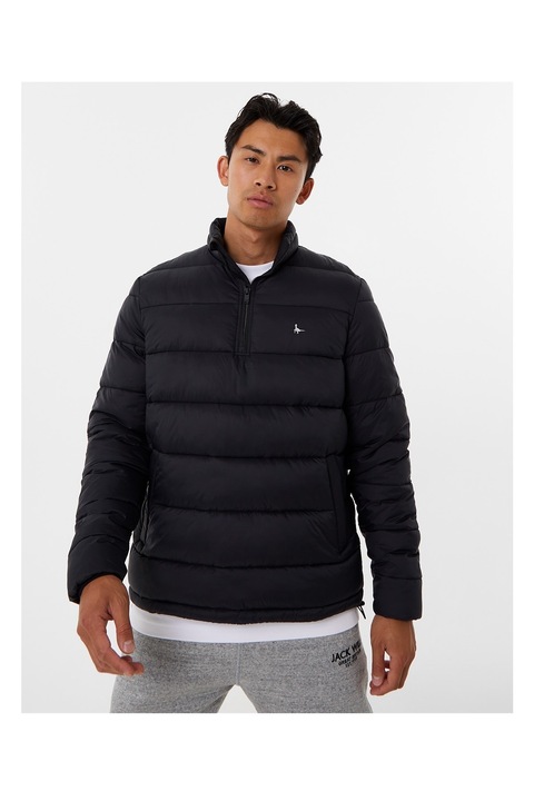 Мъжко яке Jack Wills Kershaw Half Zip, Черен