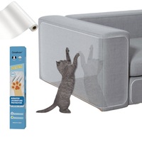 Protector de mobilier anti-zgarieturi, protector de canapea adeziv pe o singura fata, perete anti-zgarieturi pentru pisici si caini (30cm*300cm)