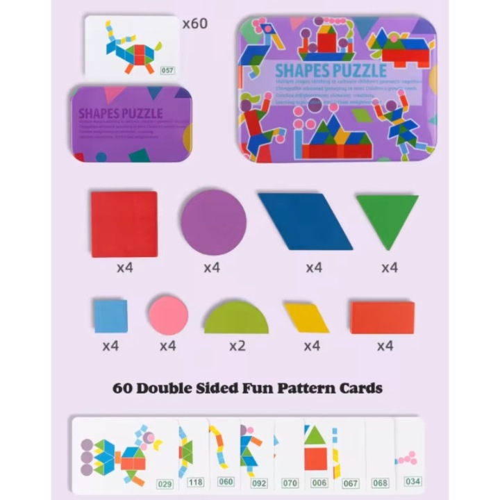 Jucarie Educativa, Charmorah, 3ani+, Montessori Development Jucarii, Activitate de educatie prescolara, Jucarie de calatorie, Jocuri de bord pentru copii, Violet