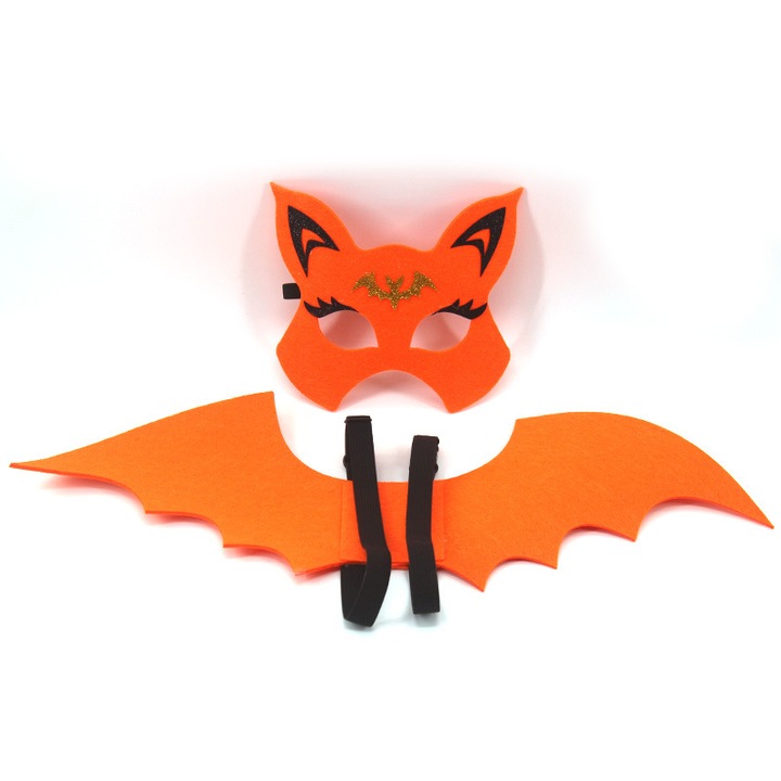 Costum Halloween copii, Pasla, Portocaliu, 0-5ani