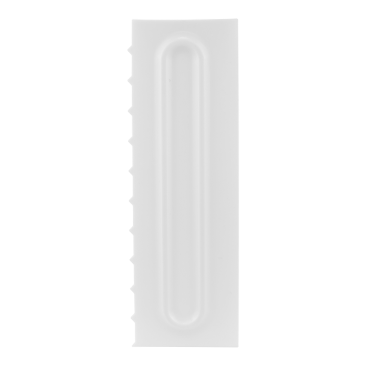 Шпатула Bakery, за глазура, оребрена, 22x7cm, Бял