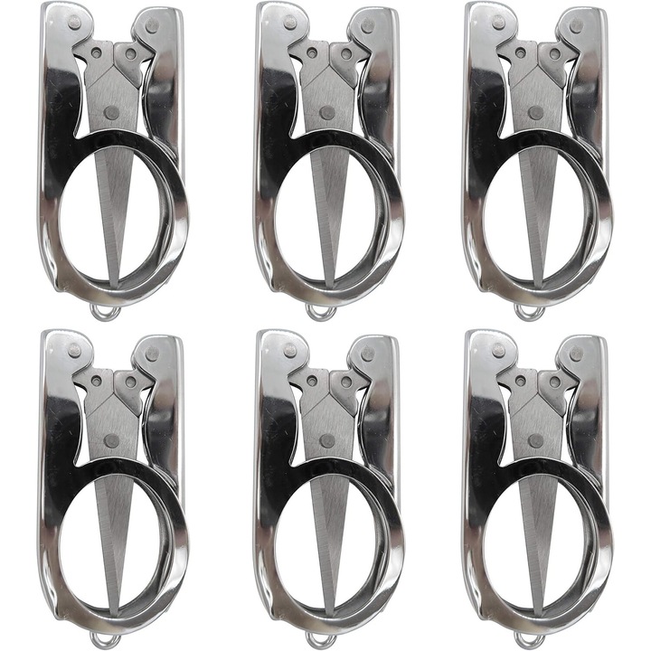 Companion de calatorie: foarfece pliabile portabile, taietor de artizanat cu design pliabil pentru depozitare in siguranta, lama ascutita pentru mai multe utilizari pentru proiecte in miscare