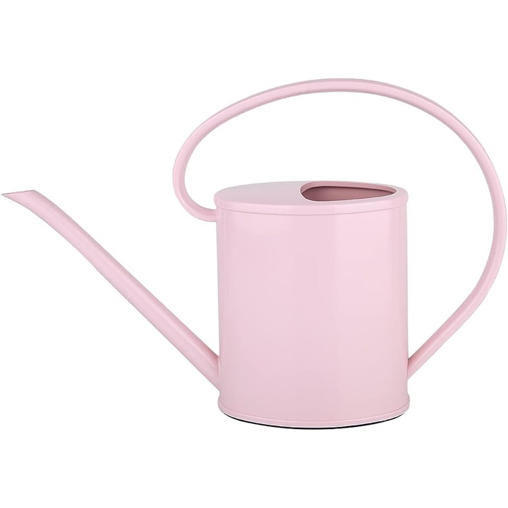 Kis öntöző 1,2L ívelt nyéllel, szobanövényekhez, rózsaszín