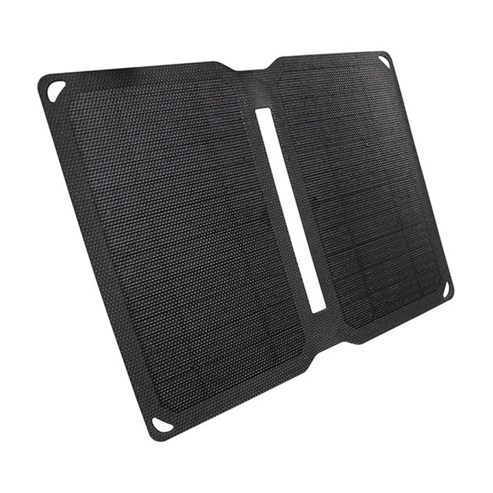 Hordozható napelem 10W, Bizaical, 3 USB port, összecsukható, túrázáshoz