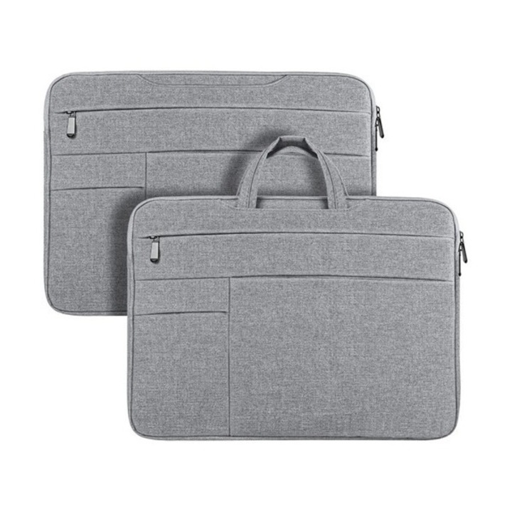 Dux ducis lbtc geantă de mână pentru laptop/notebook/tabletă, universală, textil, curea de mână, dimensiune 15.5-16", gri deschis