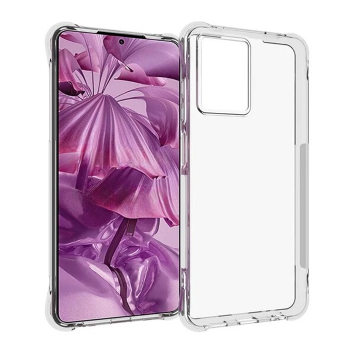 Gigapack szilikon mobiltelefon tok, ütésállóság, légpárnás sarok, átlátszó, kompatibilis: HMD Pulse / Pulse Plus