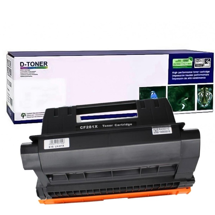 Cartus toner compatibil CF281X Canon CRG-039H negru, 25000 pagini pentru HP LaserJet Enterprise M604 M605X M606X MFP M630 CANON i-SENSYS LBP-351x i-SENSYS LBP-352x