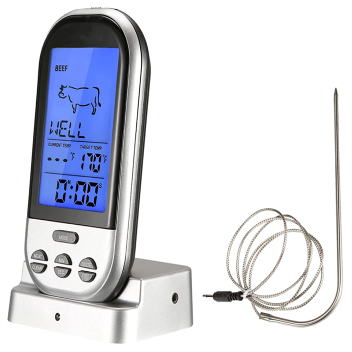 Termometru gratar, Sunmostar, argintiu-gri, 6.2x12cm