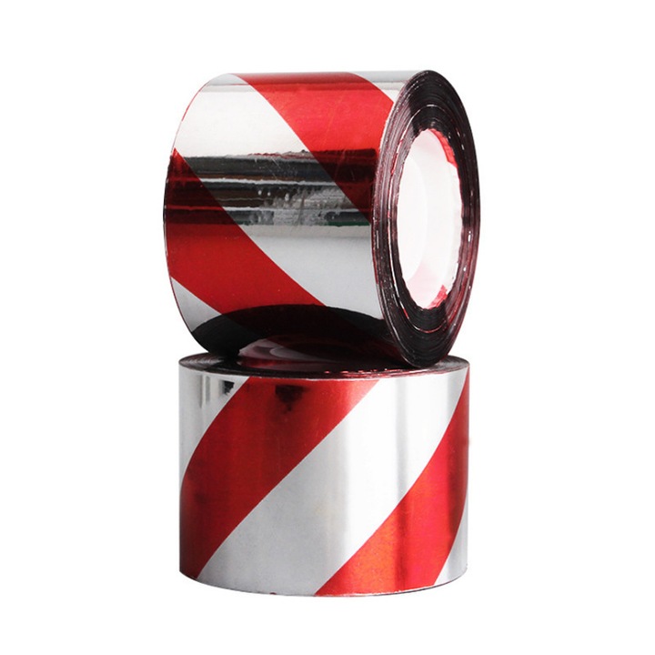 Banda Repelenta Pasari Sunmostar, Set 2 Role, Plastic, Rosu si Argintiu, 45mmx50m