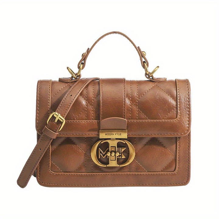 Geanta dama, poliuretan, maro