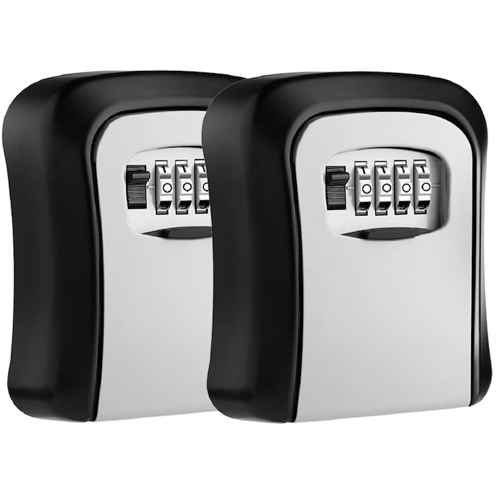 Cutie pentru chei, NAKAAH, cifru, 130x100x50mm, set, aluminiu