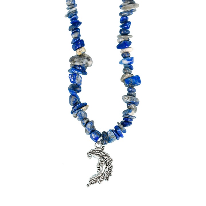 Colier, Pietre semipretioase, Lapis lazuli, luna