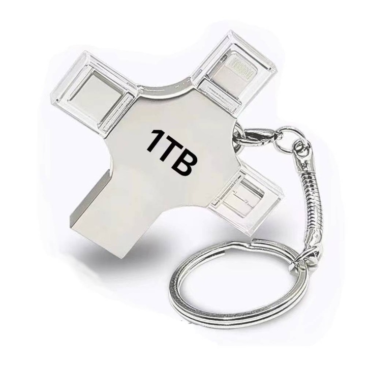 Memorie USB KUSPOAL, 1TB, forma incrucisata, compatibila cu telefoane mobile, tip C