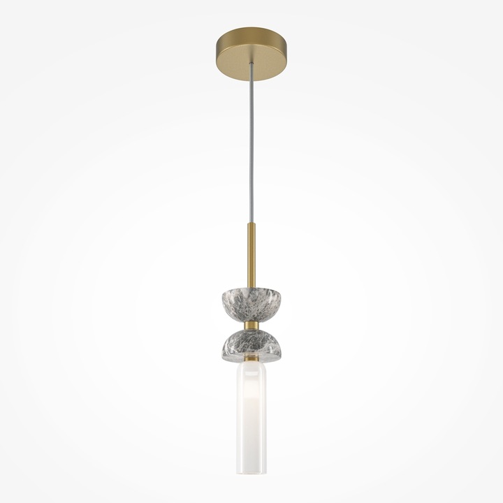 Pendul KYOTO, auriu/gri, diametru 8 cm - MAYTONI