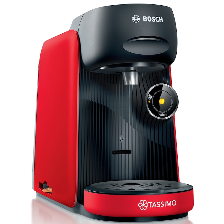 Кафемашина с капсули Bosch Tassimo Finesse TAS163E, 1400w, 3.3 бара, 0.7 л, Самопочистване и декалцификация, Капсули, Червен