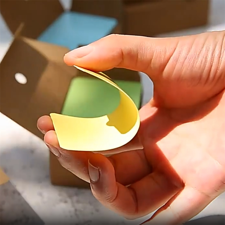 Залепващ бележник, жълт, 90х52 мм, 100 листа