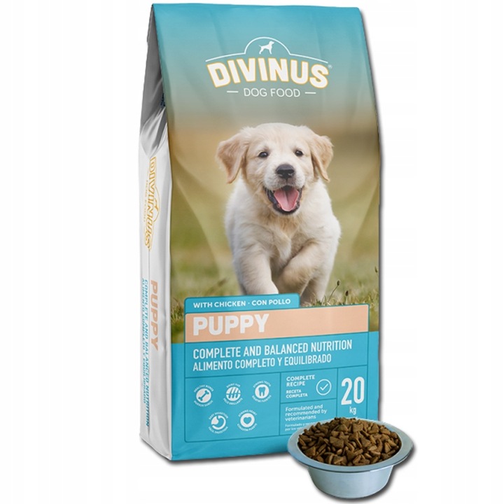 Hrana pentru catei DIVINUS Puppy, bogata in vitamine si minerale, 4kg