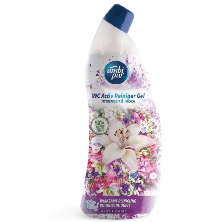 Detergent toaleta Ambi Pur, White Flowers, 750ml