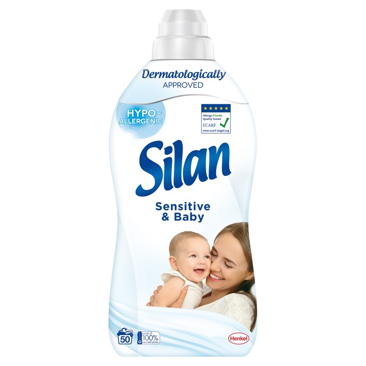Silan Sensitive & Baby Öblítőszer, hipoallergén, finom illatú, 1100 ml