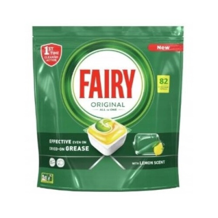 Fairy Original mosogatógéphez való 82 tabletta készlet, citrom illatú