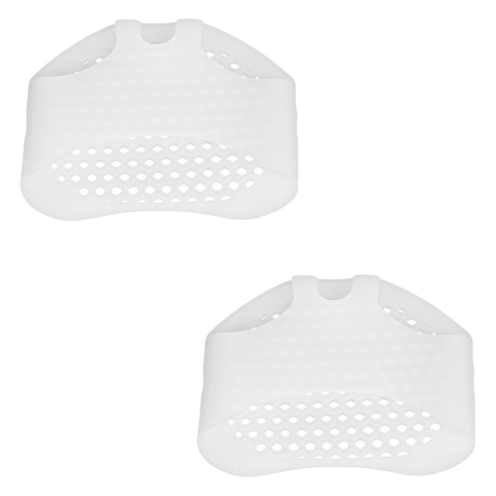 Pernute Metatarsiene din Silicon, Set 2 Bucati, Alb