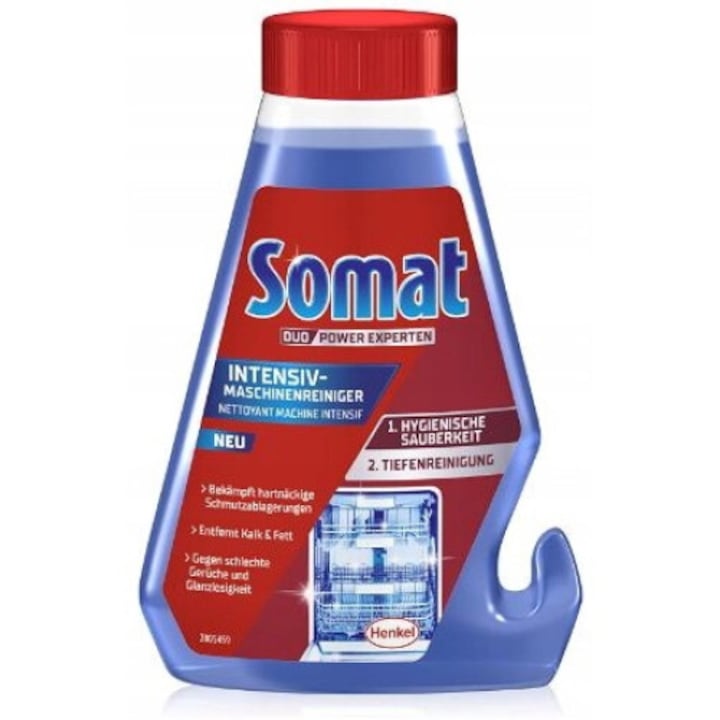 Mosogatószer mosogatógéphez, Somat, mészkő elleni, 250 ml, kék