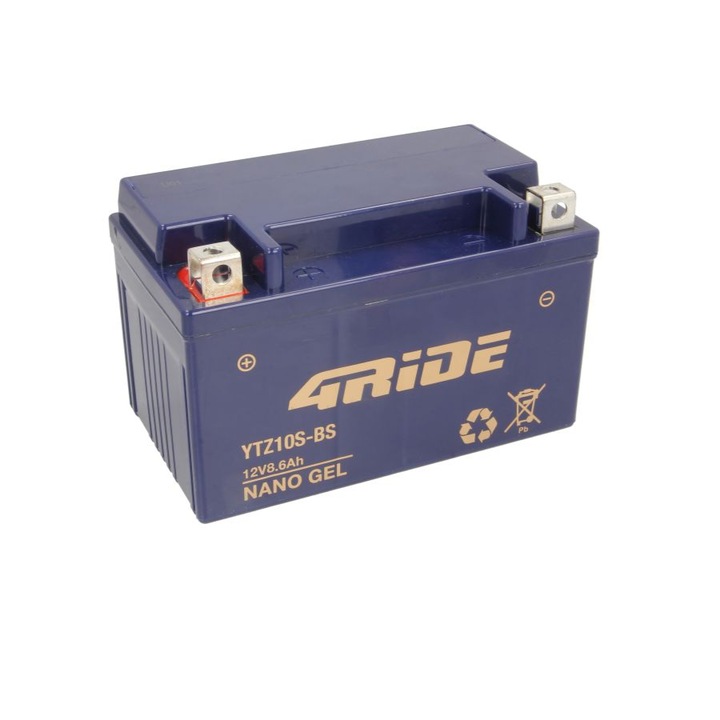 Baterie moto 4Ride Nano Gel 12V 8.6Ah (YTZ10S-BS)