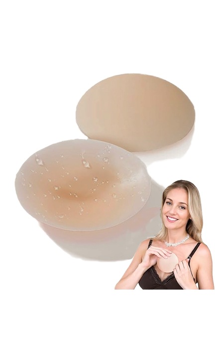 Acoperitori mamelon Taspci, adeziv puternic, reutilizabili, Caramel