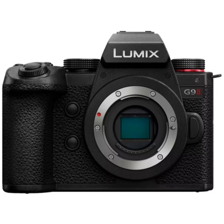 Фотоапарат Mirrorless Panasonic LUMIX G9M2 25 MP MFT, Phase Hybrid AF, C4K/4K 4:2:2 10bit, Dual IS Stabilization 2 - 8 stops, V-log, Body, Черен
