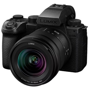 Aparat foto Mirrorless Panasonic LUMIX S5M2 X 24 MP FF, Phase Hybrid AF, 6K/C4K/4K 4:2:2 10bit, Dual Native ISO, HFR/VFR 10bit, Real Time LUT, Negru + Obiectiv 20-60 mm F/3,5-5,6