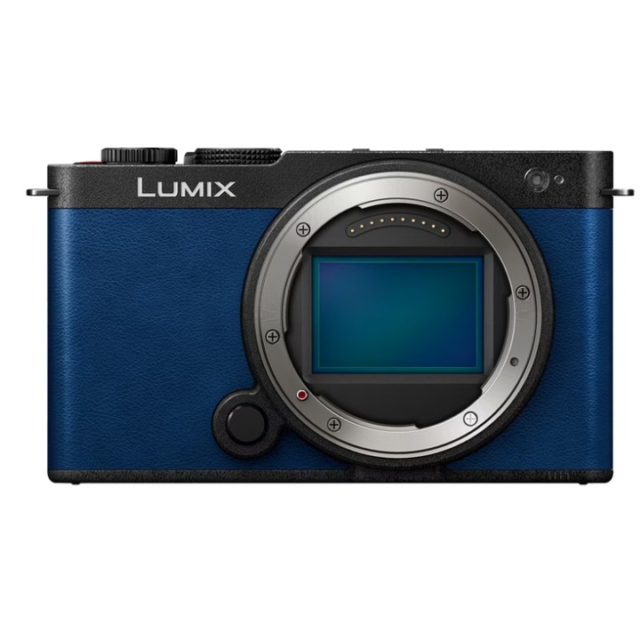 Panasonic LUMIX S9 fényképezőgép, 24 MP FF, fázis hibrid AF, 6K/4K, MP4 Lite, aktív képstabilizátor, valós idejű LUT, Body, kék
